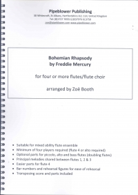 Bohemin Rhapsody Zoe Booth  4 Or More Flutes Sheet Music Songbook