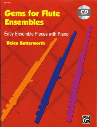 Gems For Flute Ensembles Butterworth Book & Cd Sheet Music Songbook