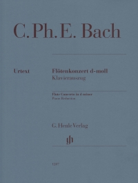 Bach Cpe Flute Concerto Dmin Reduction Sheet Music Songbook