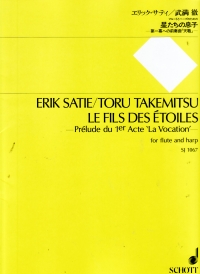 Takemitsu Le Fils Des Etoiles (prelude) Fl & Harp Sheet Music Songbook