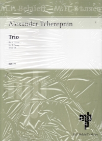 Tcherepnin Trio Op59 3 Flutes Score & Parts Sheet Music Songbook