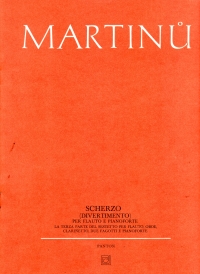 Martinu Scherzo (divertimento)  Flute And Piano Sheet Music Songbook