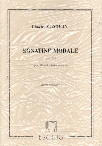Koechlin Sonatine Modale Op 155 Flute/clarinet A Sheet Music Songbook