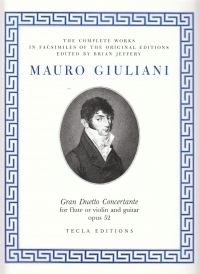 Giuliani Gran Duetto Concertante Op52 Flute/guitar Sheet Music Songbook