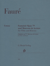 Faure Fantaisie Op79 & Morceau De Lecture Flute Sheet Music Songbook