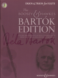 Bartok Edition Duos & Trios For Flute + Cd Sheet Music Songbook