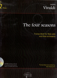 Vivaldi The Four Season Flute Book & Cd Sheet Music Songbook