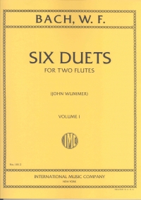 Wf Bach 6 Duetti Vol 1 2 Flutes Arr Wummer Sheet Music Songbook