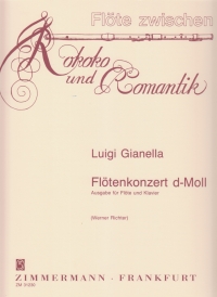 Gianella Flute Concerto Dmin Flute & Piano Sheet Music Songbook