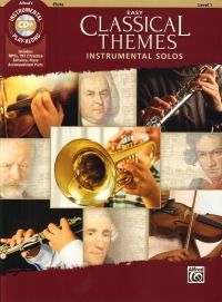 Easy Classical Themes Instrumental Solos Flute +cd Sheet Music Songbook