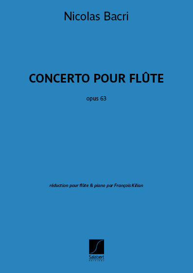 Bacri Concerto Opus 63 Sheet Music Songbook