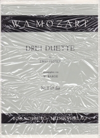 Mozart Duet No. 1 In D Major Barge 2 Flutes Sheet Music Songbook