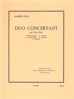 Feld Duo Concertant Two Flutes Sheet Music Songbook