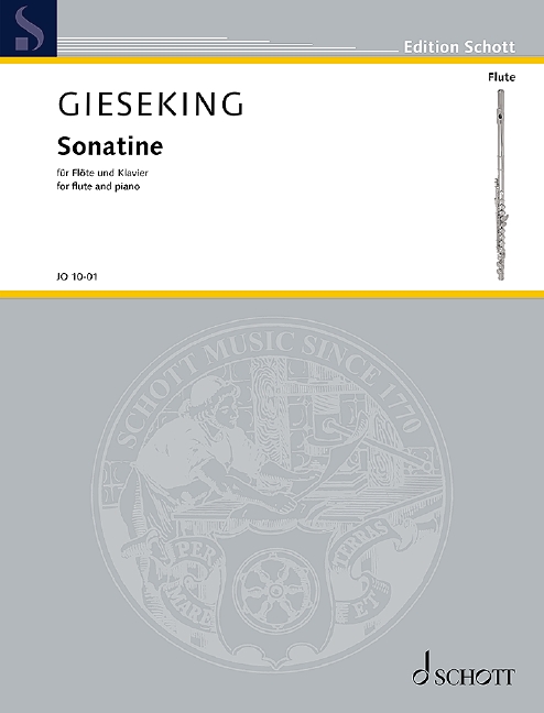 Gieseking Sonatine Flute & Piano Sheet Music Songbook
