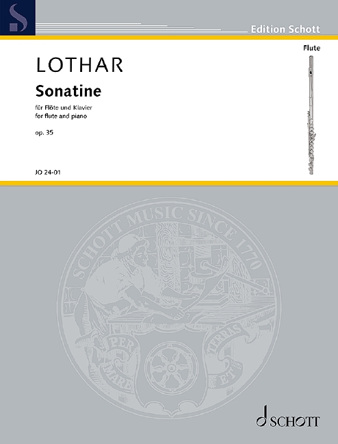 Lothar Sonatine Op35 Flute & Piano Sheet Music Songbook