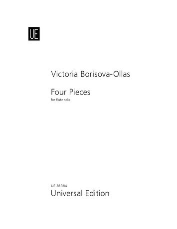 Borisova-ollas Four Pieces Flute Solo Sheet Music Songbook