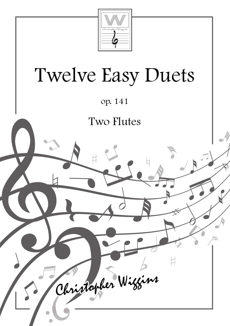 Wiggins Twelve Easy Duets Op141 2 Flutes Sheet Music Songbook