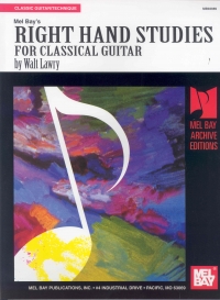Right Hand Studies Classical Guitar Lawry Mel Bay Sheet Music Songbook
