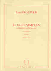 Brouwer Etudes Simples 4th Series Guitar Sheet Music Songbook