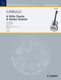 Carulli Little Duets (6) Op34 Book 1 Guitar Duet Sheet Music Songbook