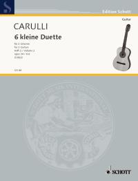 Carulli Little Duets (6) Op34 Book 2 Guitar Duet Sheet Music Songbook