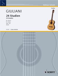 Giuliani Studies (24) Op100 Guitar Sheet Music Songbook
