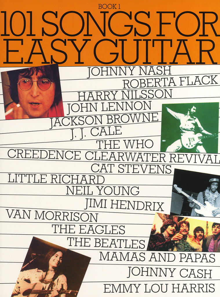 101 Songs For Easy Guitar Book 1 Sheet Music Songbook