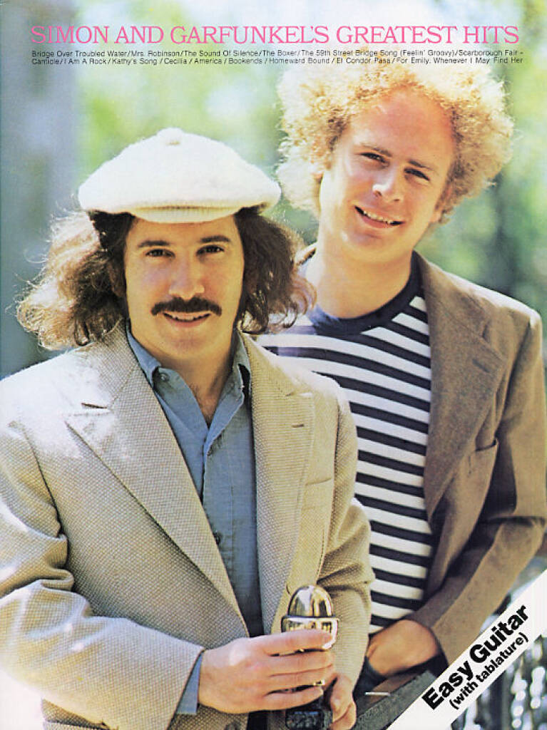 Simon & Garfunkel Greatest Hits Easy Guitar/v/tab Sheet Music Songbook