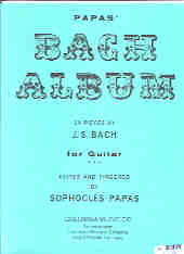 Bach 14 Pieces Ed Sophocles Papas Guitar Sheet Music Songbook