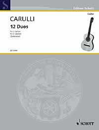 Carulli 12 Duos Guitar Duet Sheet Music Songbook