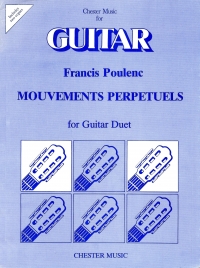 Poulenc Mouvments Perpetuels Guitar Duet Sheet Music Songbook