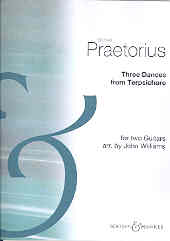 Praetorius Three Dances From Terpsichore Gtr Duet Sheet Music Songbook