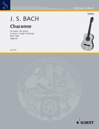 Bach Chaconne Dmin (ed Segovia) Guitar Sheet Music Songbook