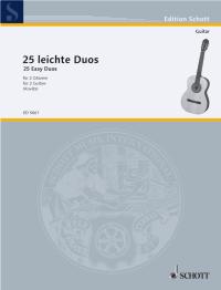 25 Easy Guitar Duos Kovats Sheet Music Songbook