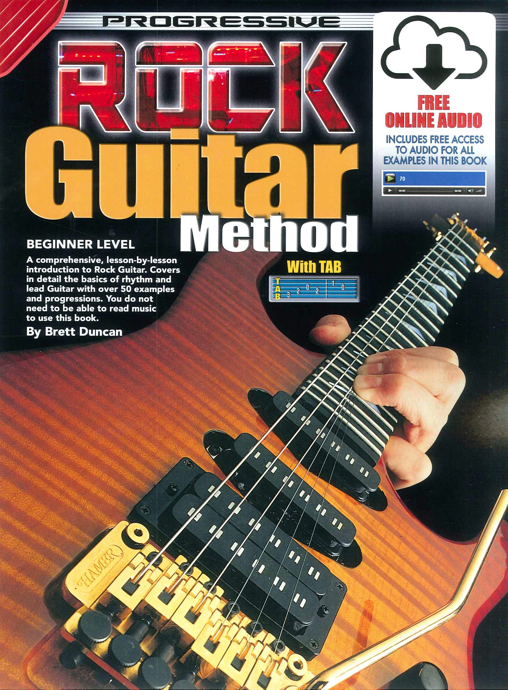 Progressive Rock Guitar Method Book & Online Sheet Music Songbook