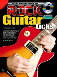 Progressive Rock Guitar Licks Book & Cd Sheet Music Songbook