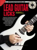 Progressive Lead Guitar Licks Book & Cd Sheet Music Songbook