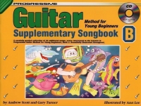 Progressive Guitar Young Beg Supp Songbook B + Cd Sheet Music Songbook