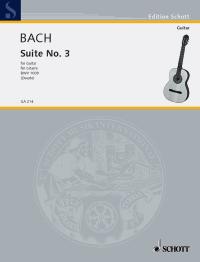 Bach Allemande & Courante (3rd Suite) Guitar Sheet Music Songbook