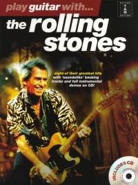 Rolling Stones Play Guitar With Book & Cd Sheet Music Songbook
