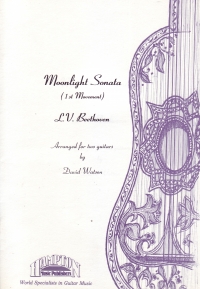 Beethoven Moonlight Sonata 1st Movement Guitar Sheet Music Songbook