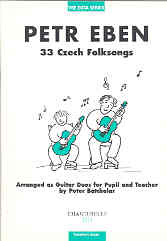 33 Czech Folksongs Eben Teachers Score Guitar Duet Sheet Music Songbook