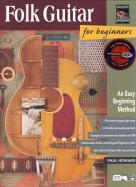 Folk Guitar For Beginners Book & Enhanced Cd Sheet Music Songbook