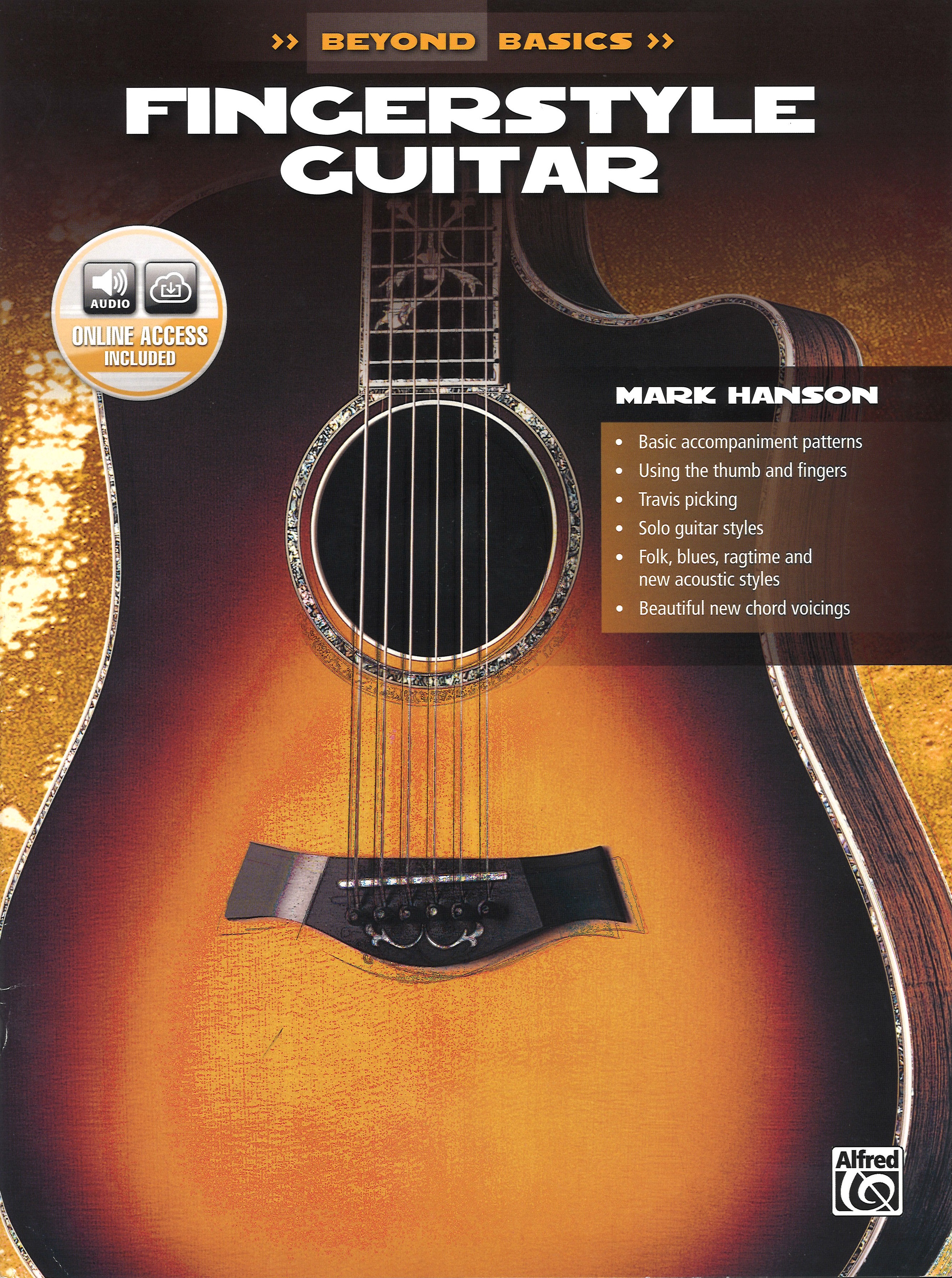 Beyond Basics Fingerstyle Guitar Book & Online Sheet Music Songbook