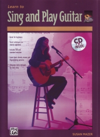 Learn To Sing & Play Guitar Mazer Book & Cd Sheet Music Songbook