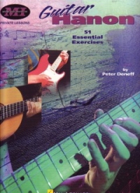 Guitar Hanon 51 Essential Exercises Deneff Sheet Music Songbook