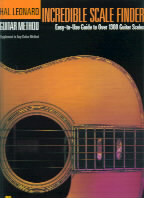 Incredible Scale Finder (9x12)hal Leonard Guitar Sheet Music Songbook