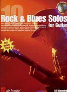 10 Rock & Blues Solos Guitar Wennink Book & Cd Sheet Music Songbook