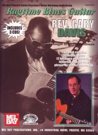 Rev Gary Davies Ragtime Blues Guitar Of Book & Cd Sheet Music Songbook