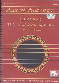 Learning The Classic Guitar Part 3 Shearer Bk & Cd Sheet Music Songbook